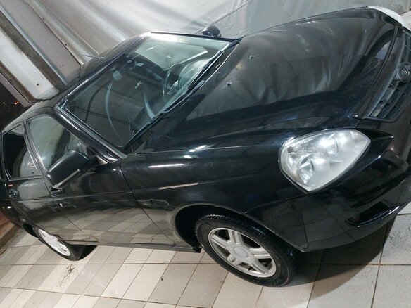 2011 Lada (ВАЗ) Priora I, чёрный, 320000 рублей - вид 6