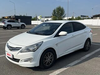 2014 Hyundai Solaris I, белый, 750000 рублей, вид 1