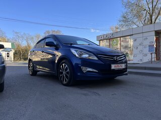 2015 Hyundai Solaris I Рестайлинг, синий, 1450000 рублей, вид 5