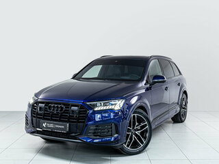 2019 Audi Q7 45 TDI II (4M) Рестайлинг, синий, 6350000 рублей, вид 1
