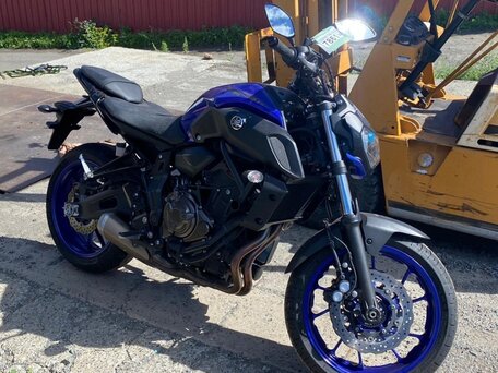 2019 Yamaha MT-07 (FZ-07), синий, 785000 рублей, вид 1