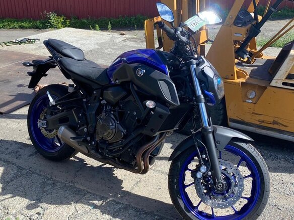 2019 Yamaha MT-07 (FZ-07), синий, 785000 рублей