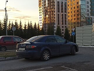 2006 Mazda 6 I (GG) Рестайлинг, синий, 480000 рублей, вид 3