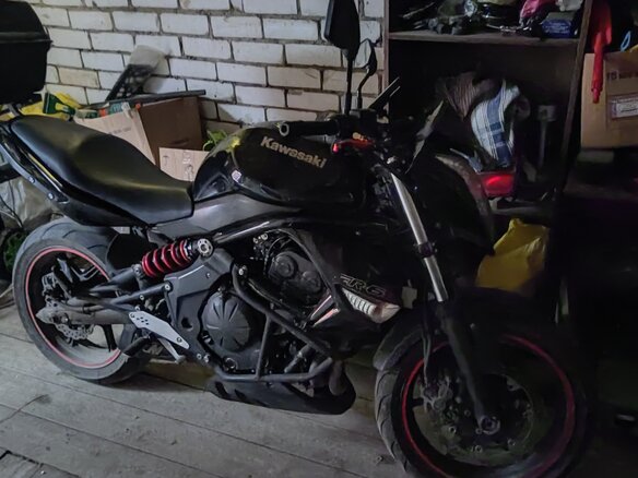 2012 Kawasaki ER-6N, чёрный, 385000 рублей - вид 5