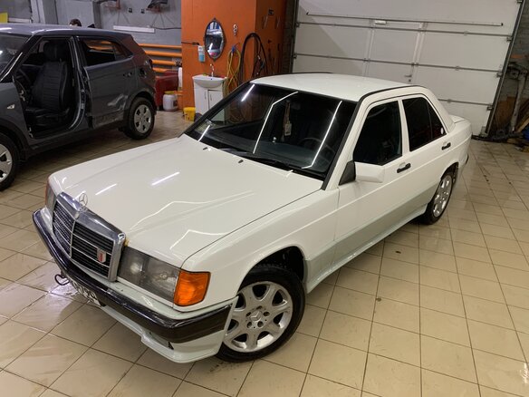1991 Mercedes-Benz 190 (W201), белый, 420000 рублей - вид 6