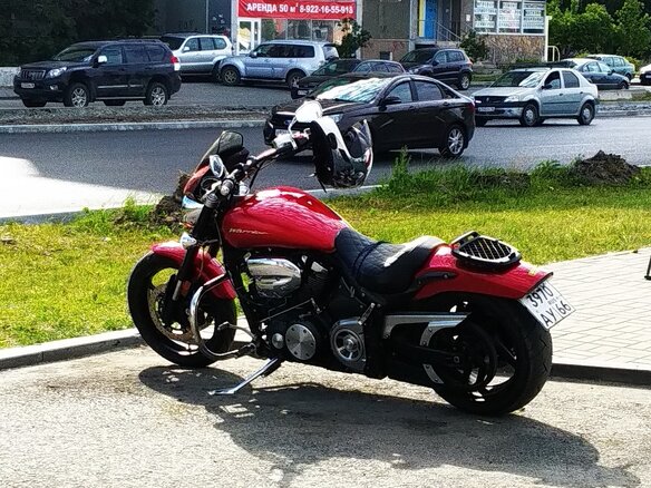 2008 Yamaha XV 1700 Warrior, красный, 800000 рублей - вид 7