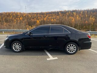 2015 Toyota Camry VII (XV50) Рестайлинг, чёрный, 1730000 рублей, вид 4