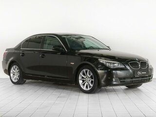 2007 BMW 5 серии 530i V (E60/E61) Рестайлинг, чёрный, 1620000 рублей, вид 2