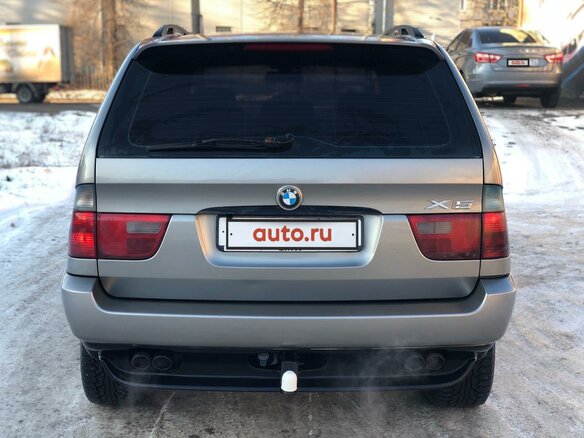 2005 BMW X5 3.0i I (E53) Рестайлинг, серый - вид 4
