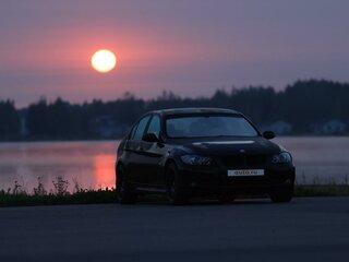2007 BMW 3 серии 318i V (E90/E91/E92/E93), чёрный, 900000 рублей, вид 4