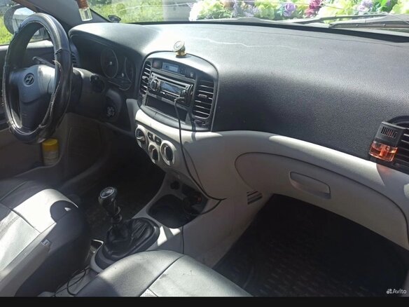 2008 Hyundai Verna II, голубой, 450000 рублей - вид 5