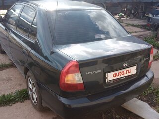 2008 Hyundai Accent ТагАЗ II, чёрный, 385000 рублей, вид 3