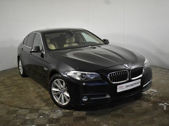 2016 BMW 5 серии 520d VI (F10/F11/F07) Рестайлинг, чёрный - вид 1