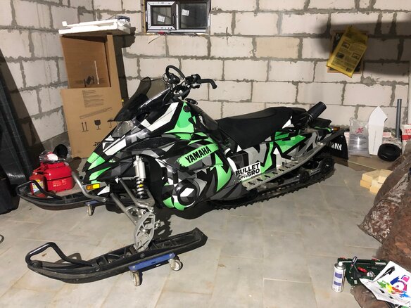 2011 Yamaha FXNytro, зелёный - вид 4