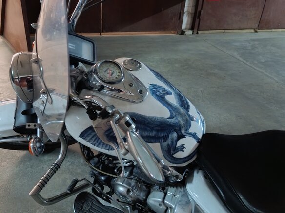 2001 Yamaha XVS650 Drag Star, белый, 430000 рублей - вид 3