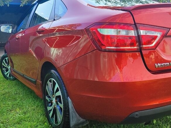 2016 Lada (ВАЗ) Vesta I, красный, 860000 рублей - вид 6