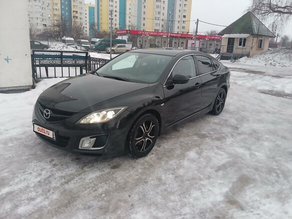 2008 Mazda 6 II (GH), чёрный