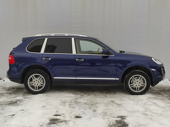 2008 Porsche Cayenne S I Рестайлинг (957), синий - вид 5