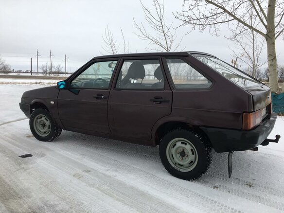 1998 Lada (ВАЗ) 2109, красный, 130000 рублей - вид 3