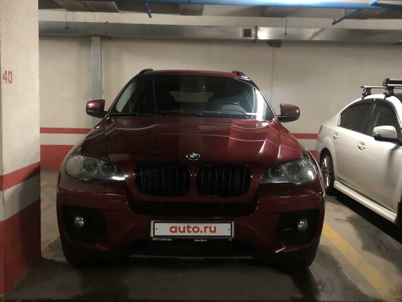 2010 BMW X6 35i 6-speed I (E71), красный - вид 3