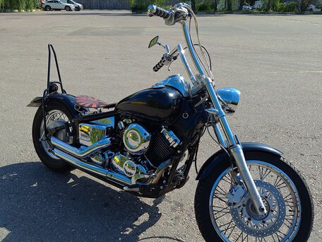 2004 Yamaha XVS650 Drag Star, чёрный, 480000 рублей, вид 2