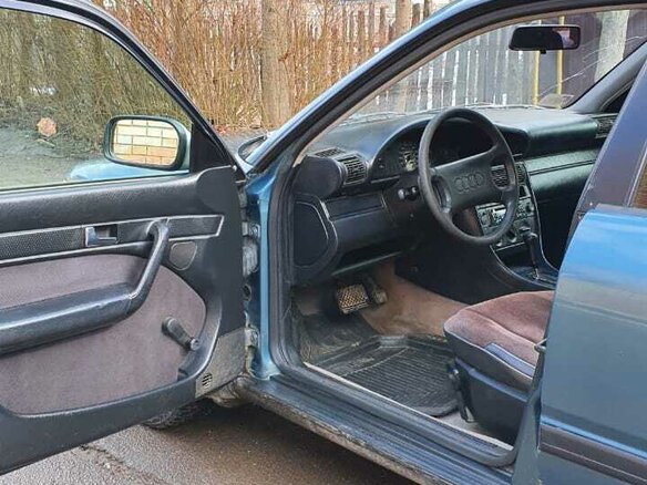 1993 Audi 100 IV (C4), синий, 160000 рублей - вид 7
