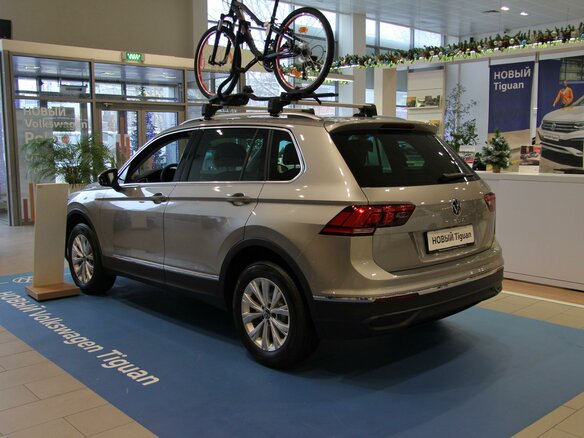 2021 Volkswagen Tiguan II Рестайлинг, серебристый - вид 2