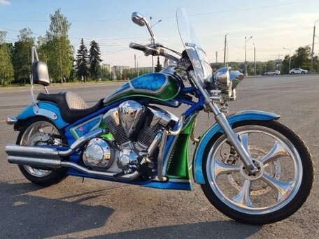2011 Honda VT 1300CS Sabre, синий, 690000 рублей, вид 3