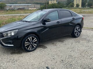 2015 Lada (ВАЗ) Vesta I, чёрный, 640000 рублей, вид 4