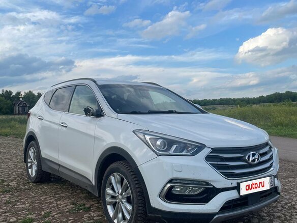 2016 Hyundai Santa Fe III Рестайлинг, серебристый - вид 2