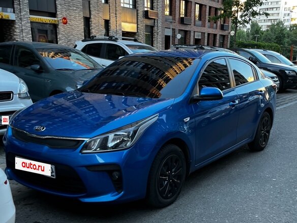 2019 Kia Rio IV, синий, 1450000 рублей - вид 12