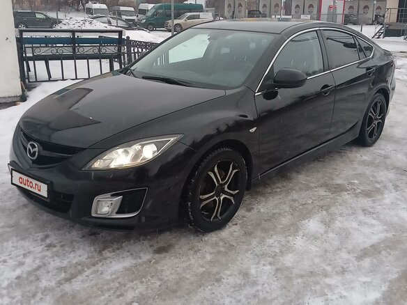 2008 Mazda 6 II (GH), чёрный - вид 1