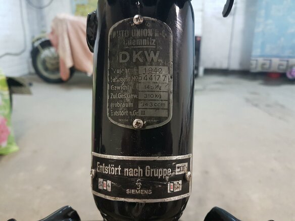 1942 DKW NZ 350, чёрный - вид 14