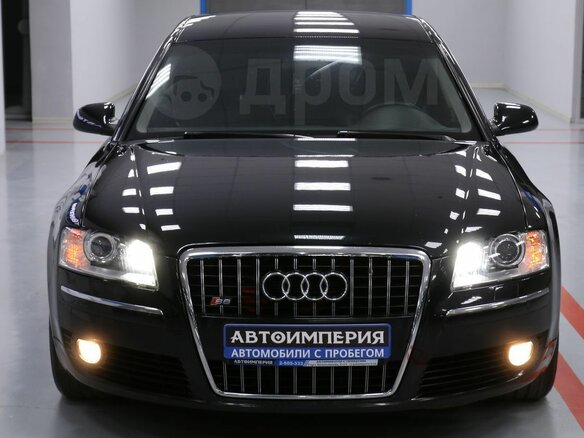 2007 Audi A8 Long II (D3) Рестайлинг 2, чёрный - вид 1