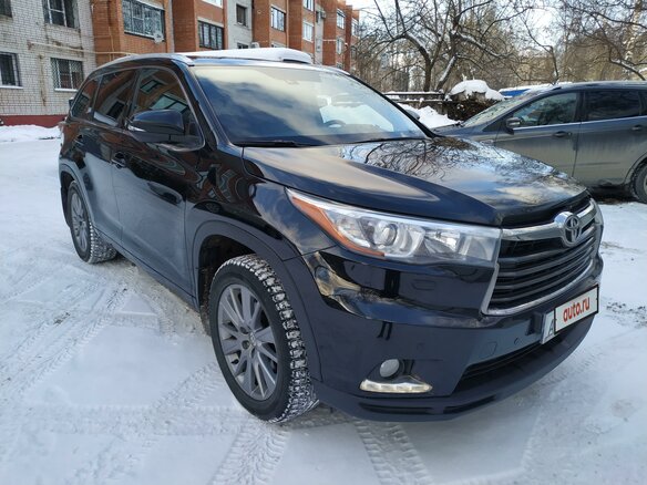 2014 Toyota Highlander III (XU50), чёрный