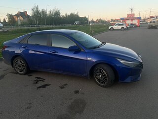 2021 Hyundai Elantra VII (CN7), синий, 1750000 рублей, вид 3