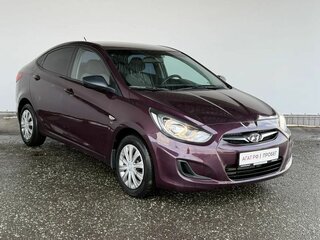 2011 Hyundai Solaris I, фиолетовый, 825000 рублей, вид 4