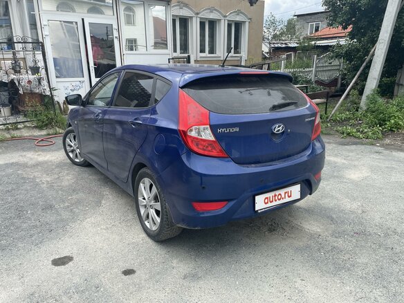 2012 Hyundai Solaris I, синий, 450000 рублей - вид 4