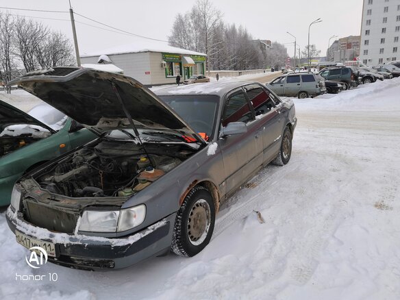 1991 Audi 100 IV (C4), серый