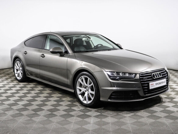 2015 Audi A7 I (4G) Рестайлинг, коричневый - вид 2