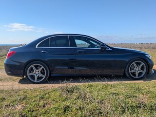 2015 Mercedes-Benz C-Класс 180 IV (W205), синий, 2400000 рублей, вид 2