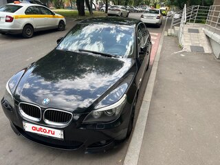 2008 BMW 5 серии 525i V (E60/E61) Рестайлинг, чёрный, 1299999 рублей, вид 3