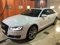 2015 Audi A8 Long III (D4) Рестайлинг, белый