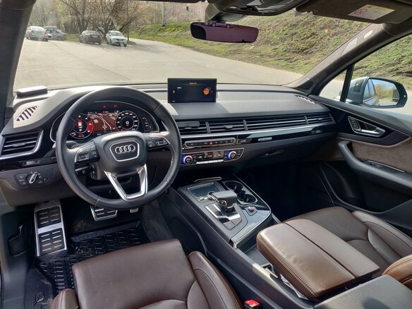 2016 Audi Q7 II (4M), серый, 3650000 рублей - вид 21