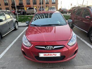 2011 Hyundai Solaris I, красный, 450000 рублей, вид 1