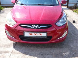 2012 Hyundai Solaris I, красный, 750000 рублей, вид 1
