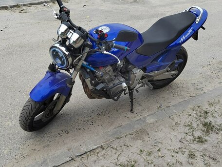 2002 Honda CB 600F Hornet, синий, 430000 рублей, вид 2