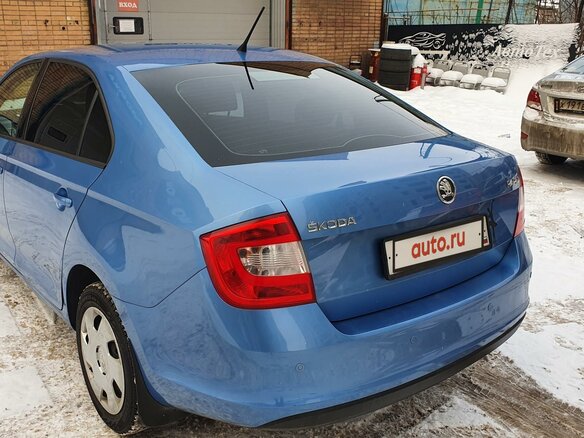 2014 Skoda Rapid I, голубой - вид 2