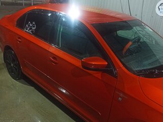 2017 Skoda Rapid I, оранжевый, 950000 рублей, вид 4
