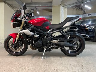2016 Triumph Street Triple, красный, 840000 рублей, вид 4